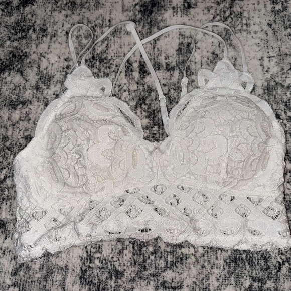Bralette - White Lace - Picture 1 of 3